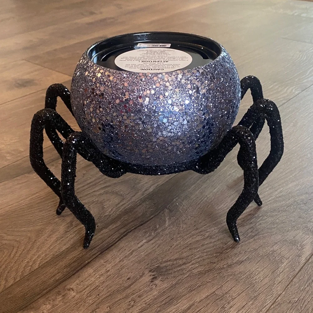 Bath & Body Works Bling Spider 3-Wick Candle Holder New Halloween - Picture 2 of 4